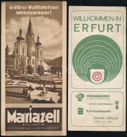 cca 1930-1970 8 db vegyes magyar és idegen nyelvű turisztikai prospektus, Air France Németország, Er...