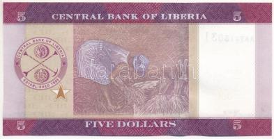 Libéria 2016. 5$ T:I
Liberia 2016. 5 Dollars C:UNC
Krause P#31