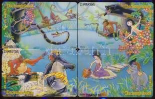 Németország A dzsungel könyve 4db-os telefonkártya sorozat, használatlan 6DM-es kártyák