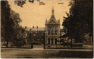 1917 Mons, Bergen; Lazarett / WWI German military hospital in Belgium (EK)