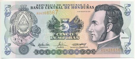Honduras 2004. 5L T:I Honduras 2004. 5 Lempiras C:UNC Krause P#85d