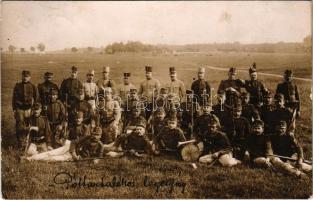 1912 Póttartalékos legénység / Austro-Hungarian K.u.K. military, reserve troop. Schäffer Ármin photo (EK)