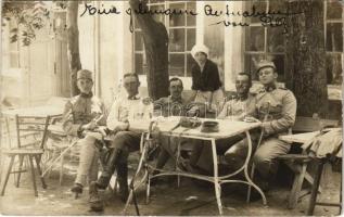 1914 Osztrák-magyar katonák csoportja / WWI Austro-Hungarian K.u.K. military, group of soldiers. photo