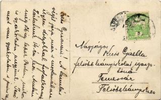 Osztrák-magyar katonák csoportja sátorállítás közben, háttérben tábori vasút / Austro-Hungarian K.u....