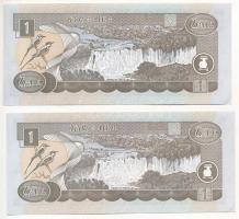 Etiópia 2000. 1B (2x) sorszámkövető T:I
Ethiopia 2000. 1 Birr (2x) consecutive serials C:UNC
Kraus...