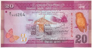 Srí Lanka 2010. 20R T:I Sri Lanka 2010. 20 Rupees C:UNC Krause P#123a