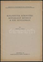 Entz Géza 3 db tanulmánya: Az erdélyi műtörténetírás kérdéseihez; Kolozsvár környéki kőfaragó műhely...