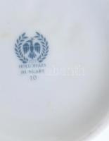 Hollóházi porcelán váza, Pioneer szarvasi vetőmagüzem és Szarvas címerrel, matricás, jelzett, hibátl...