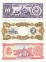 Venezuela 1988. 10B + 1998. 100B + 1989. 5B T:I
Venezuela 1988. 10 Bolívares + 1998. 100 Bolívares ...