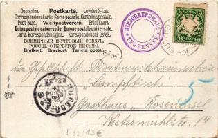 1904 Bahn frei! / Winter sport art postcard, sledding s: F. Quidenus (EK)