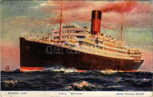 RMS Scythia. British Cunard Line ocean liner