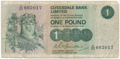 Skócia 1978. 1P Clydesdale Bank T:III Scotland 1978. 1 Pound Clydesdale Bank C:F Krause P#204