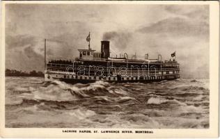 Montreal, Lachine Rapids, St. Lawrence River, steamship