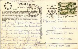 1967 Montreal, Expo '67. The Pavilion of the United States (EK)