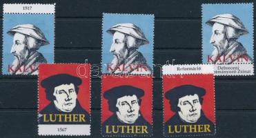 2017 Kálvin-Luther Reformáció éve 6 klf modern levélzáró