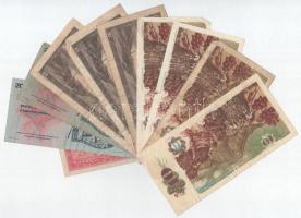 Csehszlovákia 1949. 5K + 1960. 10K (3x) + 1970. 20K (2x) + 1986. 10K (4x, közte sorszámkövető pár) T...