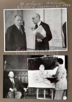 1947-1948 Dinnyés Lajos (1901-1961) kisgazda politikus, miniszterelnök fotóalbuma, benne Károlyi Mih...