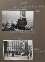 1947-1948 Dinnyés Lajos (1901-1961) kisgazda politikus, miniszterelnök fotóalbuma, benne Károlyi Mih...