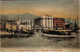 Kobe, Amerikan Hatoba / port, steamships (EB)