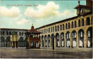 Damascus, Damas; Cour de la Grande Mosquée / mosque, courtyard