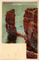 Helgoland. Veltens Künstlerpostkarte No. 197. litho s: Kley (fl)