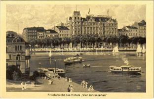 Hamburg, Frontansicht des Hotels &quot;Vier Jahreszeiten&quot;