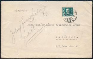 1930.III.13 Habsburg József Ferenc főherceg (1895-1957), József Ágost fia gratuláló levele Kézdi-Kov...