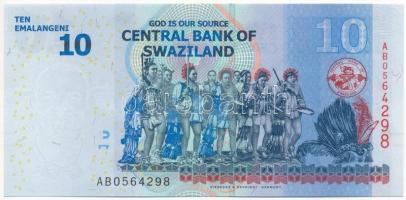 Szváziföld 2014. 10E "AB 0564298" T:I
Swaziland 2014. 10 Emalangeni "AB 0564298"...
