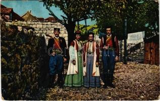 1916 Crnogorska narodna nosnja / Costumes nationales de Montenegro (EK)