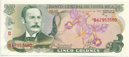 Costa Rica 1992. 5C T:I Costa Rica 1992. 5 Colones C:UNC Krause P#236