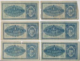 1920. 1K (6x) + 2K (2x) + 20K + 100K T:III,III- folt, szakadás