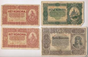 1920. 1K (6x) + 2K (2x) + 20K + 100K T:III,III- folt, szakadás