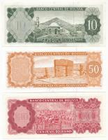 Bolívia 1962. 10P + 50P + 100P T:I-II
Bolivia 1962. 10 Pesos + 50 Pesos + 100 Pesos C:UNC-XF