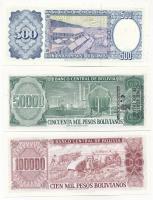 Bolívia 1981-1984. 500P + 50.000P + 100.000P T:I
Bolivia 1981-1984. 500 Pesos + 50.000 Pesos + 100....