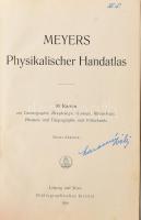 Meyers Physikalischer Handatlas. Leipzig / Wien, 1918, Bibliographisches Institut. Félvászon kötés, kissé kopottas állapotban.