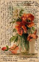 1902 Virágok / Flowers. litho (fl)