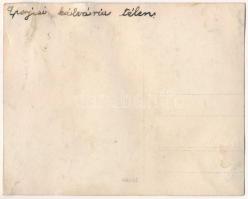 Eperjes, Presov; Kálvária télen / Calvary church in winter. photo (10,9 x 8,7 cm) (felszíni sérülés ...