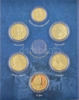 ifj. Szlávics László (1959-) DN "Nagy Magyarok" 5xklf aranyozott Cu-Ni emlékérem (Szent Is...