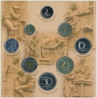 1999. 50f-100Ft (8xklf) forgalmi szett, dísztokban T:PP patina