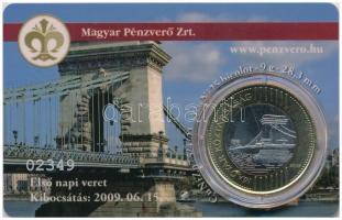 2009. 200Ft elsőnapi veret sorszámozott plasztikkártyán "02349" T:1