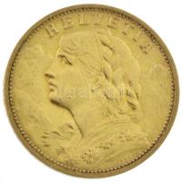 Svájc 1935B 20Fr Au "Helvetia" Bern (6,45g/0.900) T:2 ph.
Switzerland 1935B 20 Francs Au ...