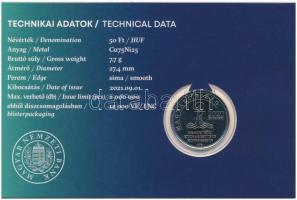 2021. 50Ft Cu-Ni "52. Nemzetközi Eucharisztikus Kongresszus" elsőnapi veret számozott emlé...