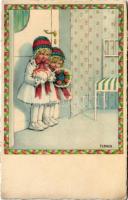 Children art postcard. Erika Nr. 1075. s: Pauli Ebner (Rb)