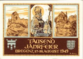 Bregenz, Tausend Jahrfeier 949-1949 St. Gebhard / anniversary festival s: B. Kleber (EK)