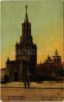 1908 Moscow, Moskau, Moscou; Kremlin, Porte Spasskia / Spasskaya Gate and Tower. Knackstedt & Näther (EK)