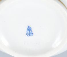 Óherendi virág mintás váza, kézzel festett porcelán, jelzett, hibátlan, m:11,5cm