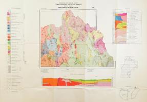 1977 Hollóháza-Füzérkajata földtani térképe, Magyar Földtani Intézet, 1:25 000, 69×99 cm