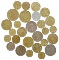 28db-os ciprusi érmetétel, közte 1955. 50m Cu-Ni II. Erzsébet T:1--2- patina 28 pcs of cyprian coin lot, in it 1955. 50 Mils Cu-Ni Queen Elizabeth II C:AU-VF patina