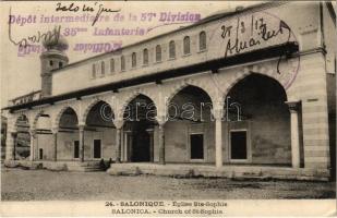 1917 Thessaloniki, Saloniki, Salonica, Salonique; Église Ste-Sophie / Church of Saint Sophia (EK)