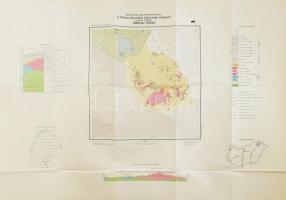 1973 Tarcal-Tokaj földtani térképe, Magyar Földtani Intézet, 1:25 000, 69×99 cm